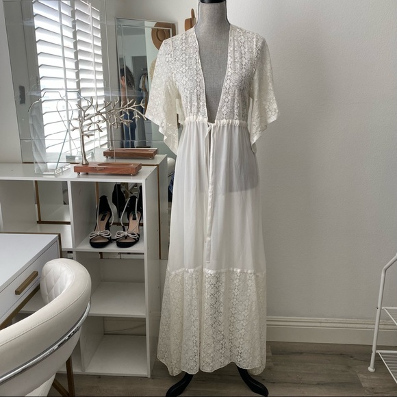 Tiger Mist Other - Long line beach cover up